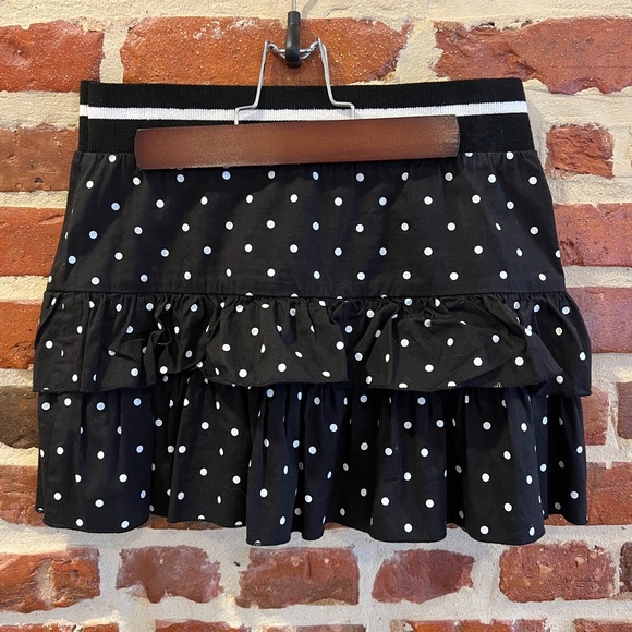 Forever 21 Black and White Polka Dot Mini Skirt - Picture 1 of 1